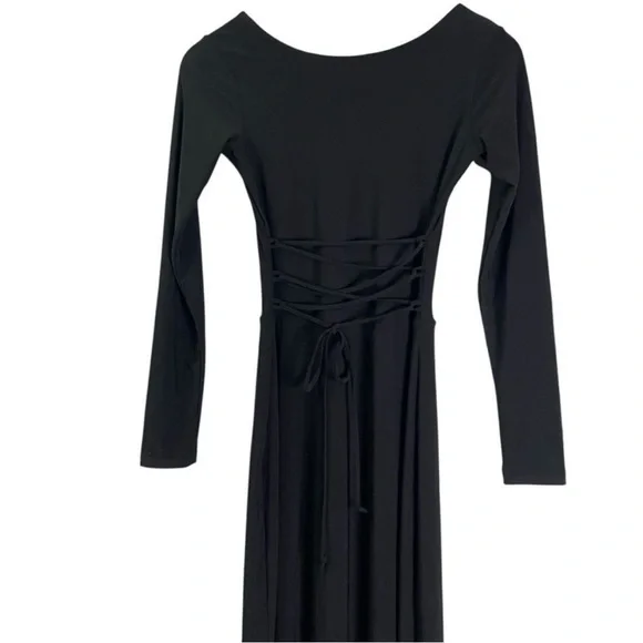 AYM Studio NEW Walter Reversible Maxi Dress Black Medium - Picture 5 of 13